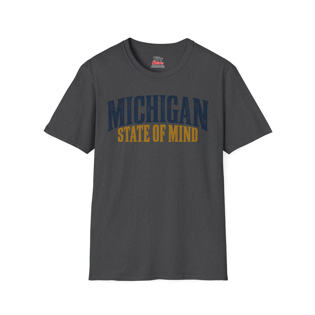 Michigan State of Mind Unisex Softstyle T Shirt State Name Graphic Tee