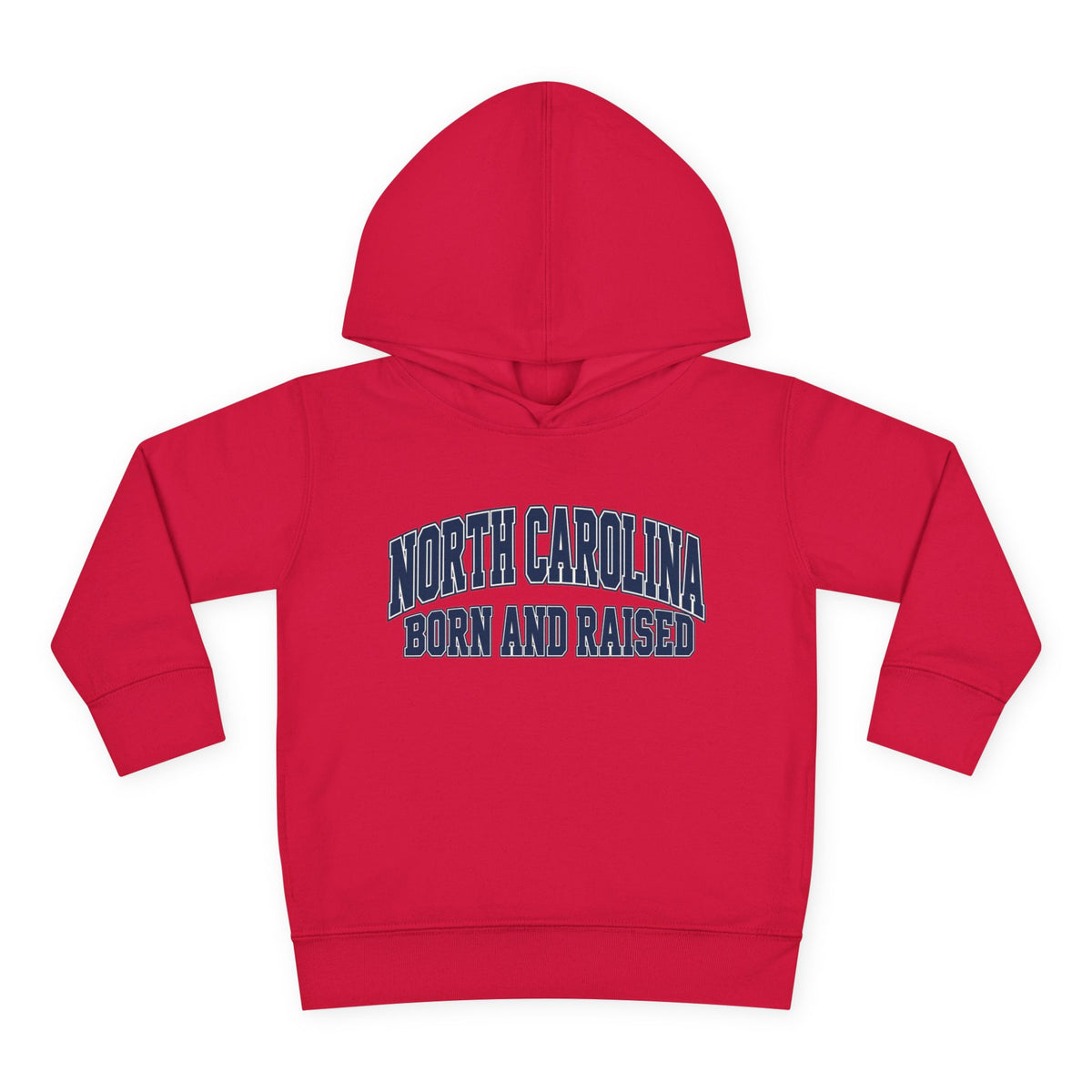 North Carolina Born and Raised Old-School Sportswear Unisex Toddler Pullover Fleece Hoodie