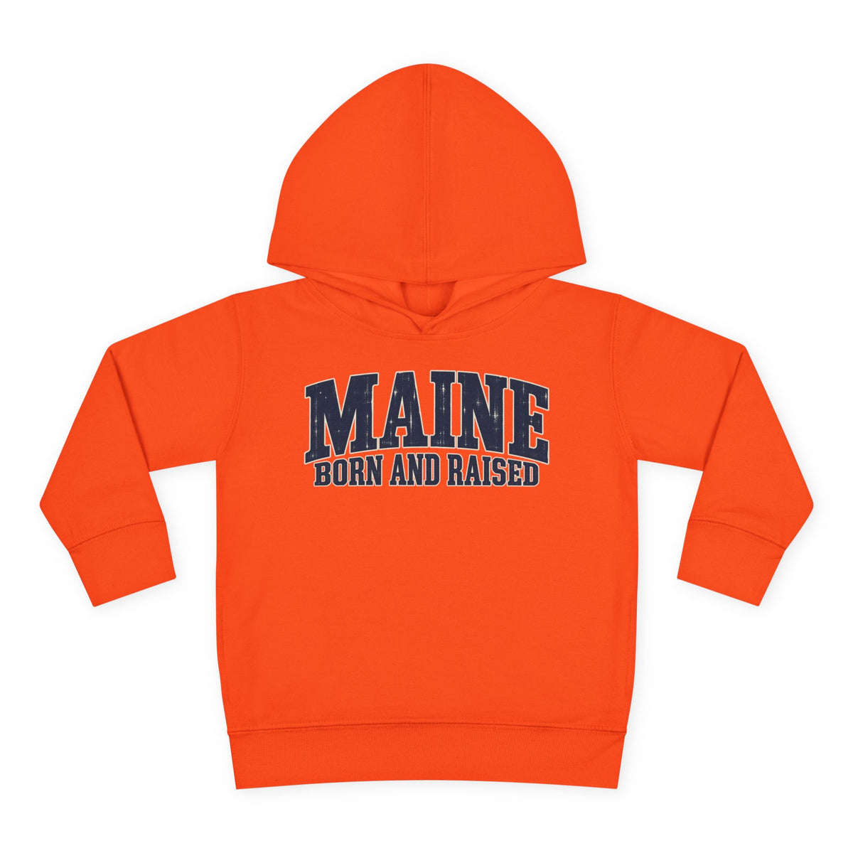 Maine Born and Raised Coastal Heritage Unisex Toddler Pullover Fleece Hoodie