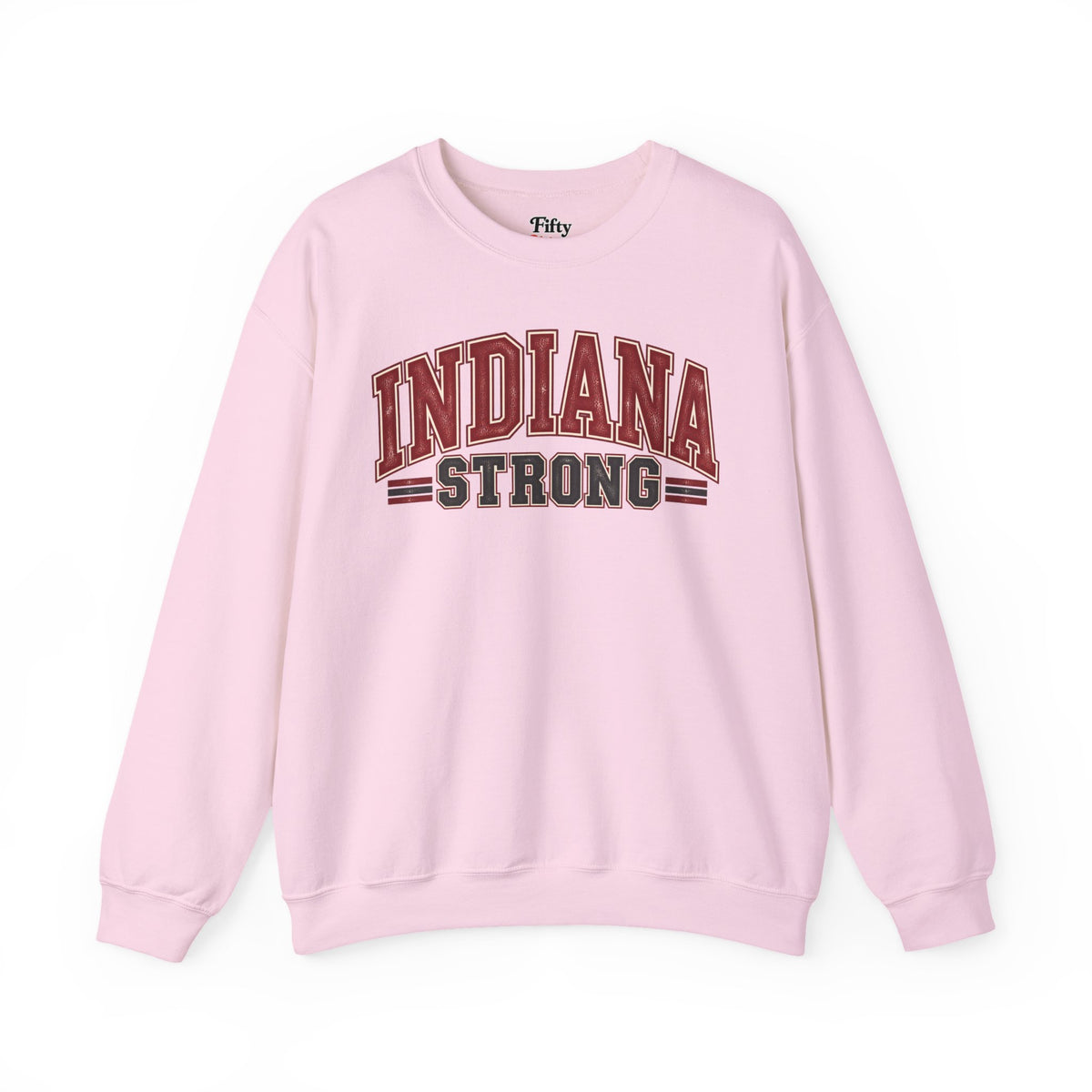 Indiana Strong Unisex Crewneck Sweatshirt State Name Graphic