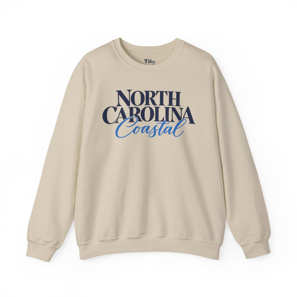 North Carolina Coastal Unisex Crewneck Sweatshirt State Name Graphic