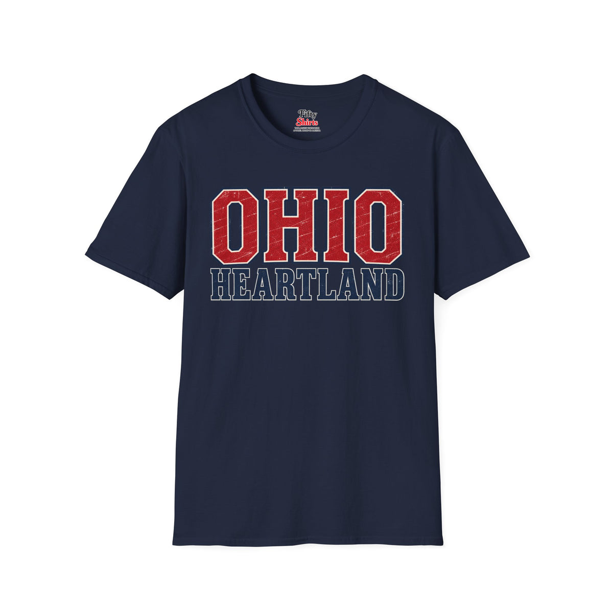 Ohio Heartland Unisex Softstyle T Shirt State Name Graphic Tee
