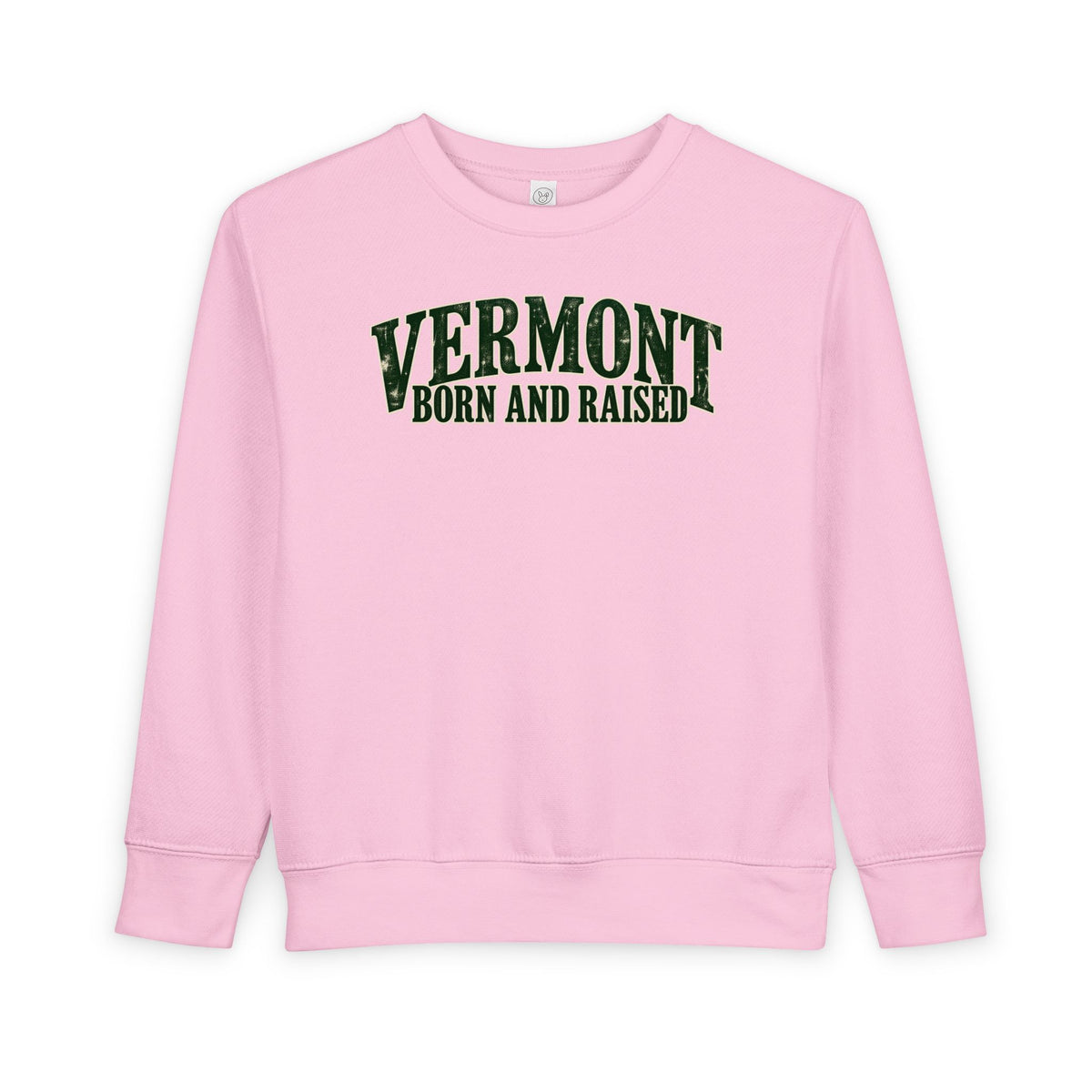 Vermont Born and Raised New England Heritage Unisex Toddler Sweatshirt