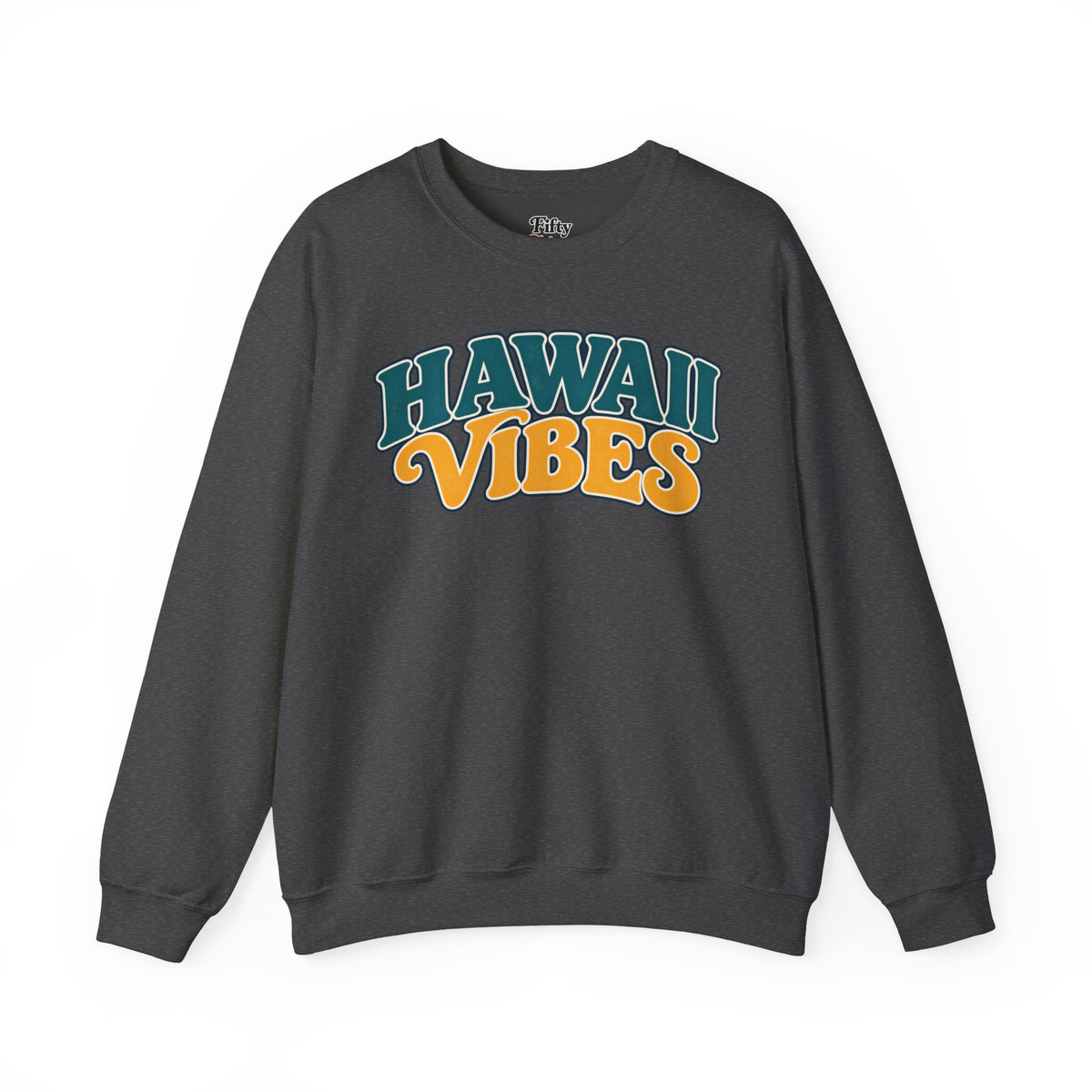 Hawaii Vibes Unisex Crewneck Sweatshirt State Name Graphic