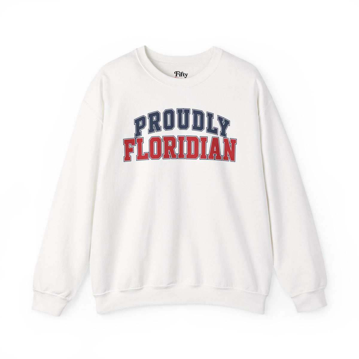 Proudly Floridian Florida Unisex Crewneck Sweatshirt State Name Graphic