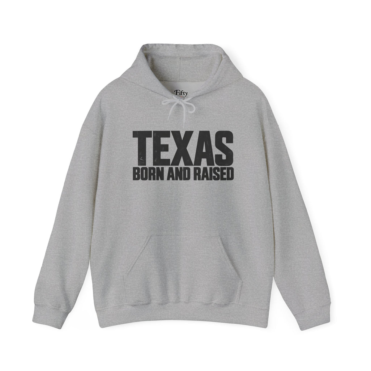 Texas Born and Raised Modern Minimal Unisex Hoodie Graphic