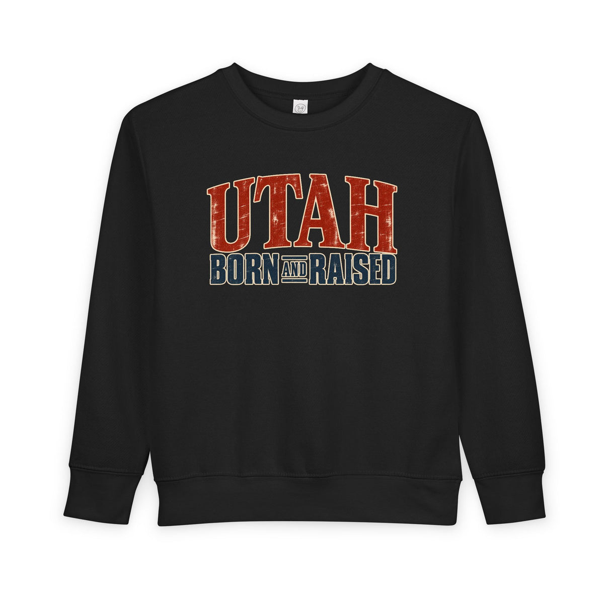 Utah Born and Raised Premium Heritage Unisex Toddler Sweatshirt