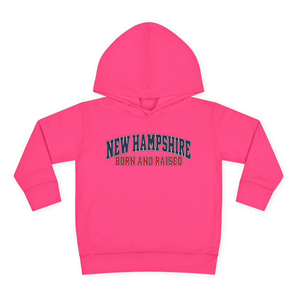 New Hampshire Born and Raised Premium Collegiate Unisex Pullover Fleece Hoodie