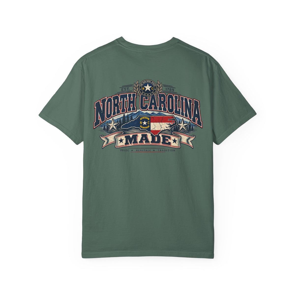 North Carolina Made Unisex Comfort Color 1717 Streetwear Graphic Tee