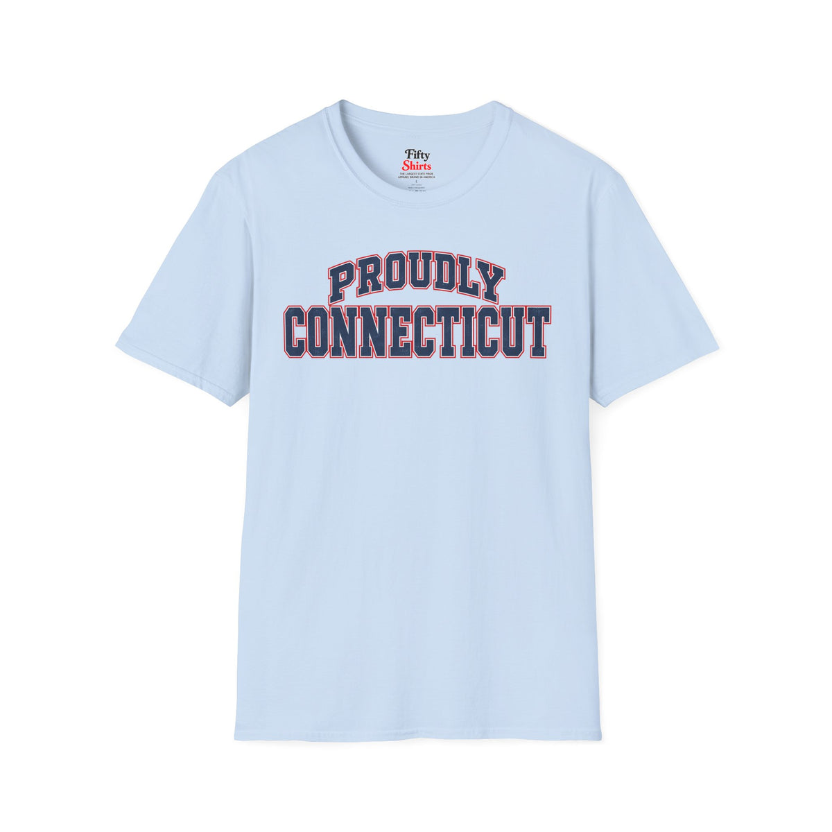 Proudly Connecticut Unisex Softstyle T Shirt State Name Graphic Tee