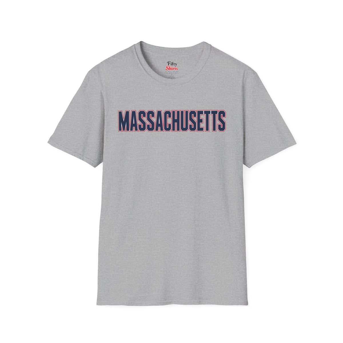 Massachusetts Unisex Softstyle T Shirt State Name Graphic Tee