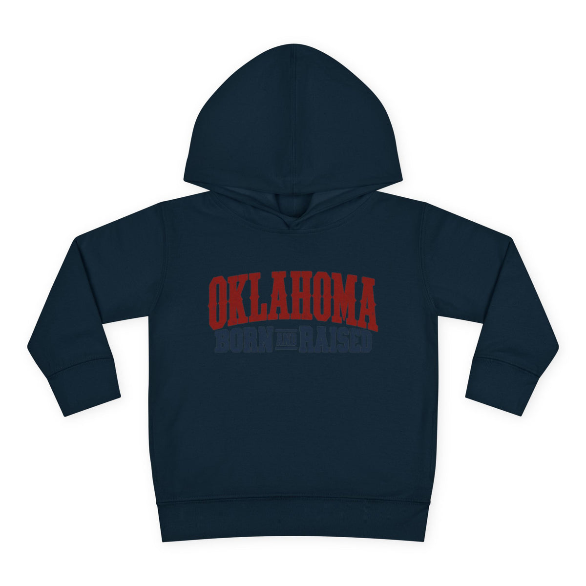 Oklahoma Born and Raised Classic Western Souvenir Unisex Toddler Pullover Fleece Hoodie