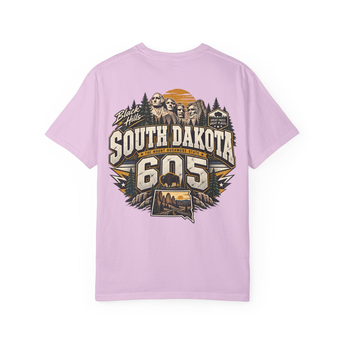 South Dakota 605 Unisex Comfort Color 1717 Streetwear Graphic Tee