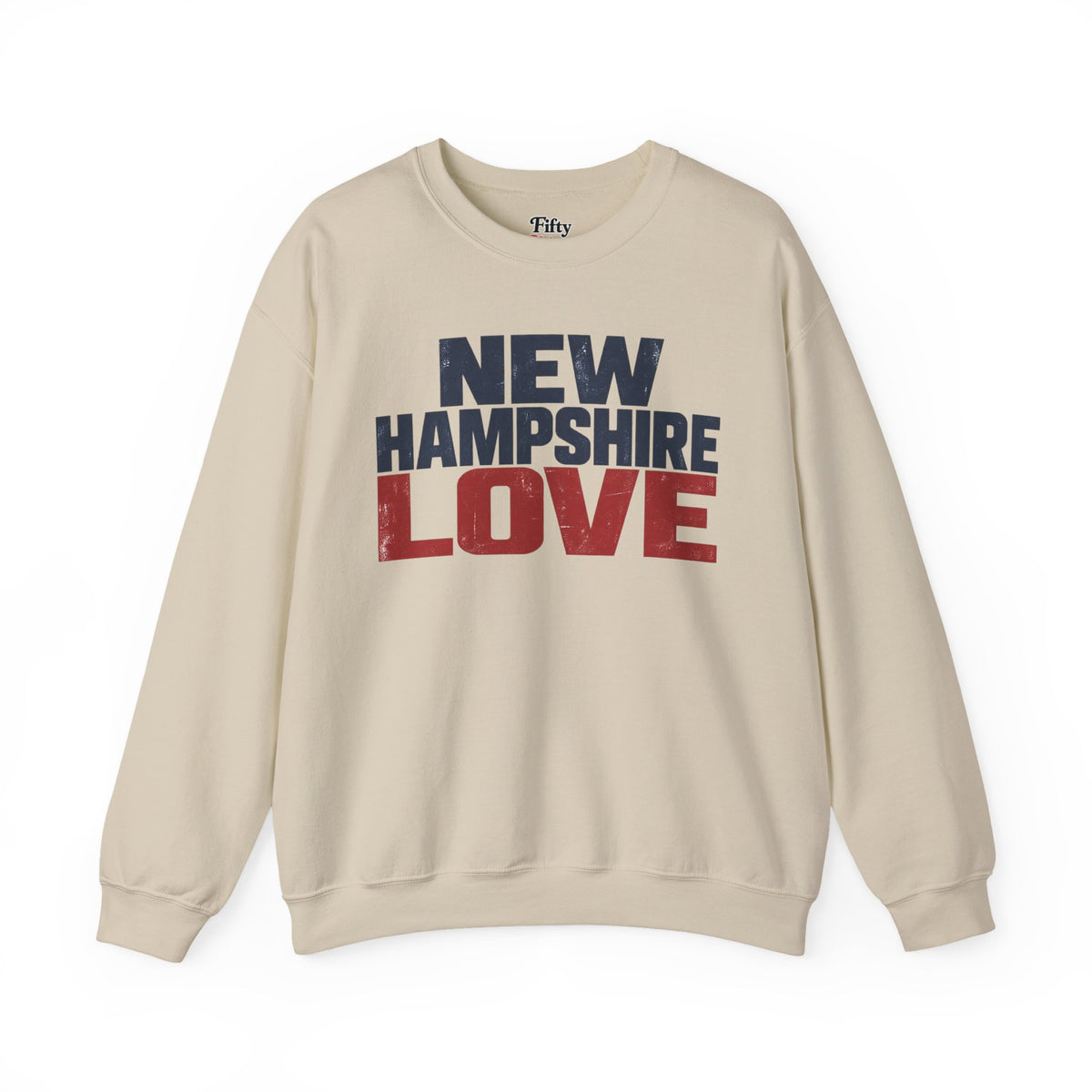 New Hampshire Love Unisex Crewneck Sweatshirt State Name Graphic
