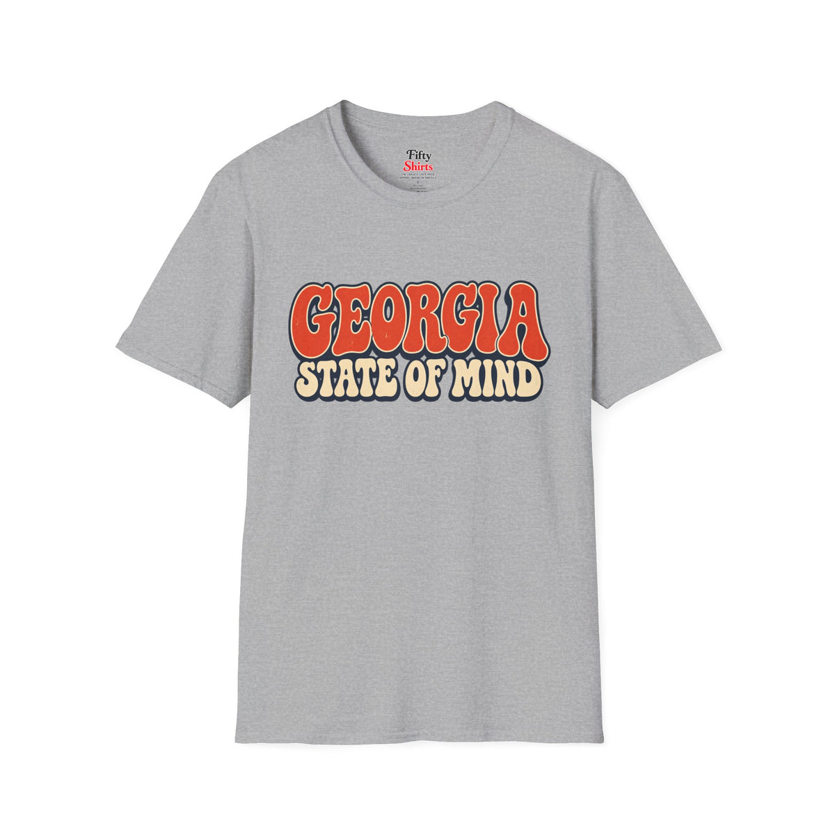 Georgia State of Mind Unisex Softstyle T Shirt State Name Graphic Tee