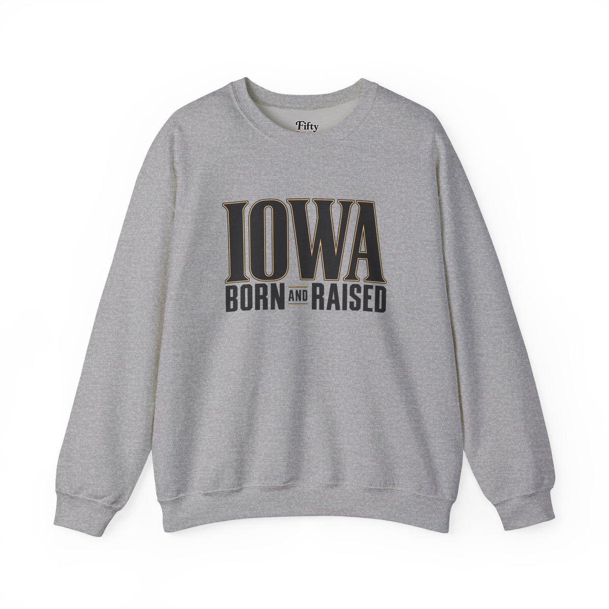 Iowa Born and Raised Premium Heritage Unisex Sweatshirt Graphic