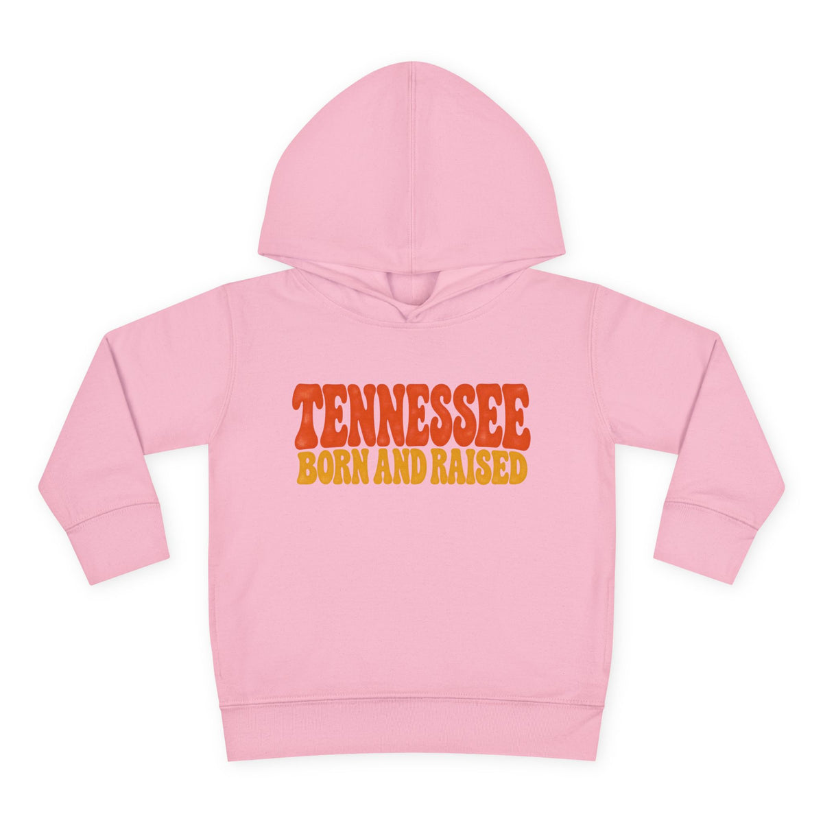 Tennessee Born and Raised Retro 1970s Unisex Toddler Pullover Fleece Hoodie