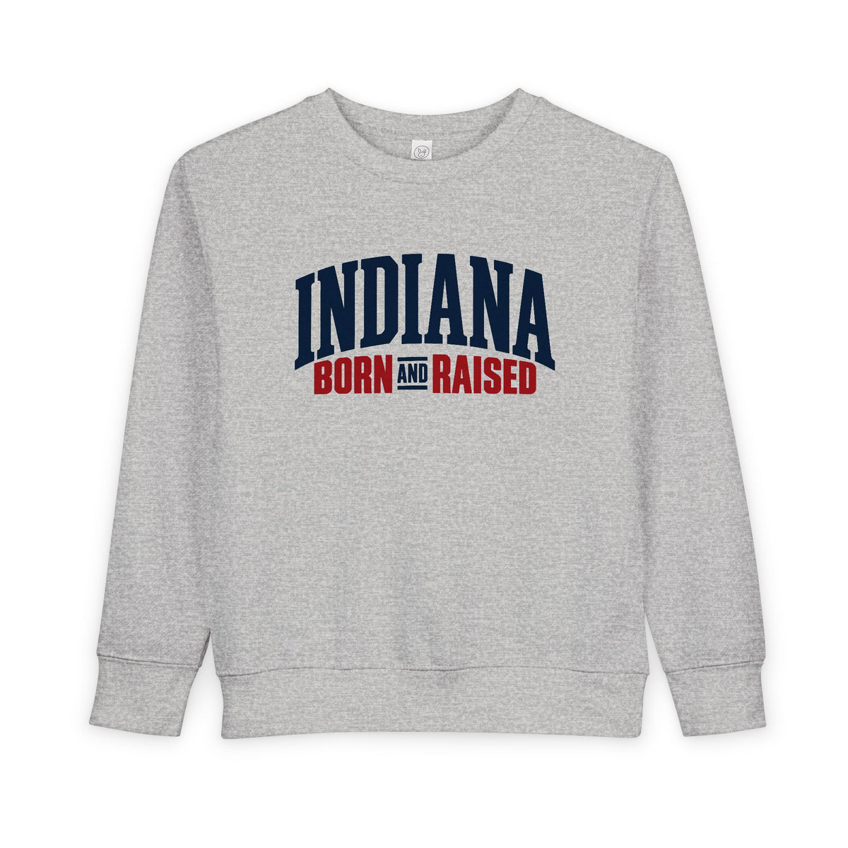 Indiana Born and Raised Premium Heritage Unisex Toddler Sweatshirt