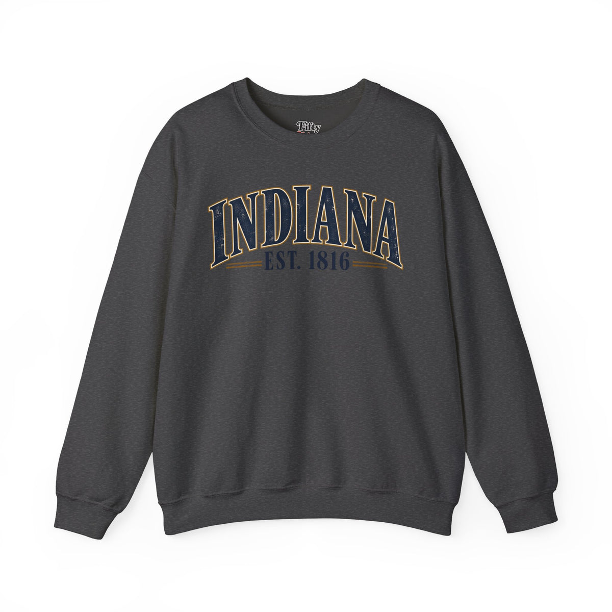 Indiana Est 1816 Unisex Crewneck Sweatshirt State Name Graphic