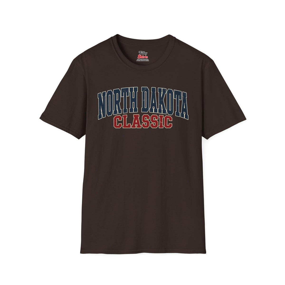 North Dakota Classic Unisex Softstyle T Shirt State Name Graphic Tee