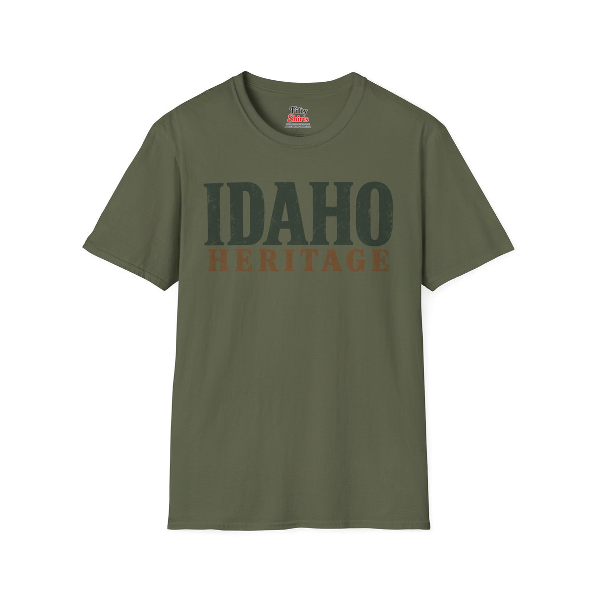 Idaho Heritage Unisex Softstyle T Shirt State Name Graphic Tee