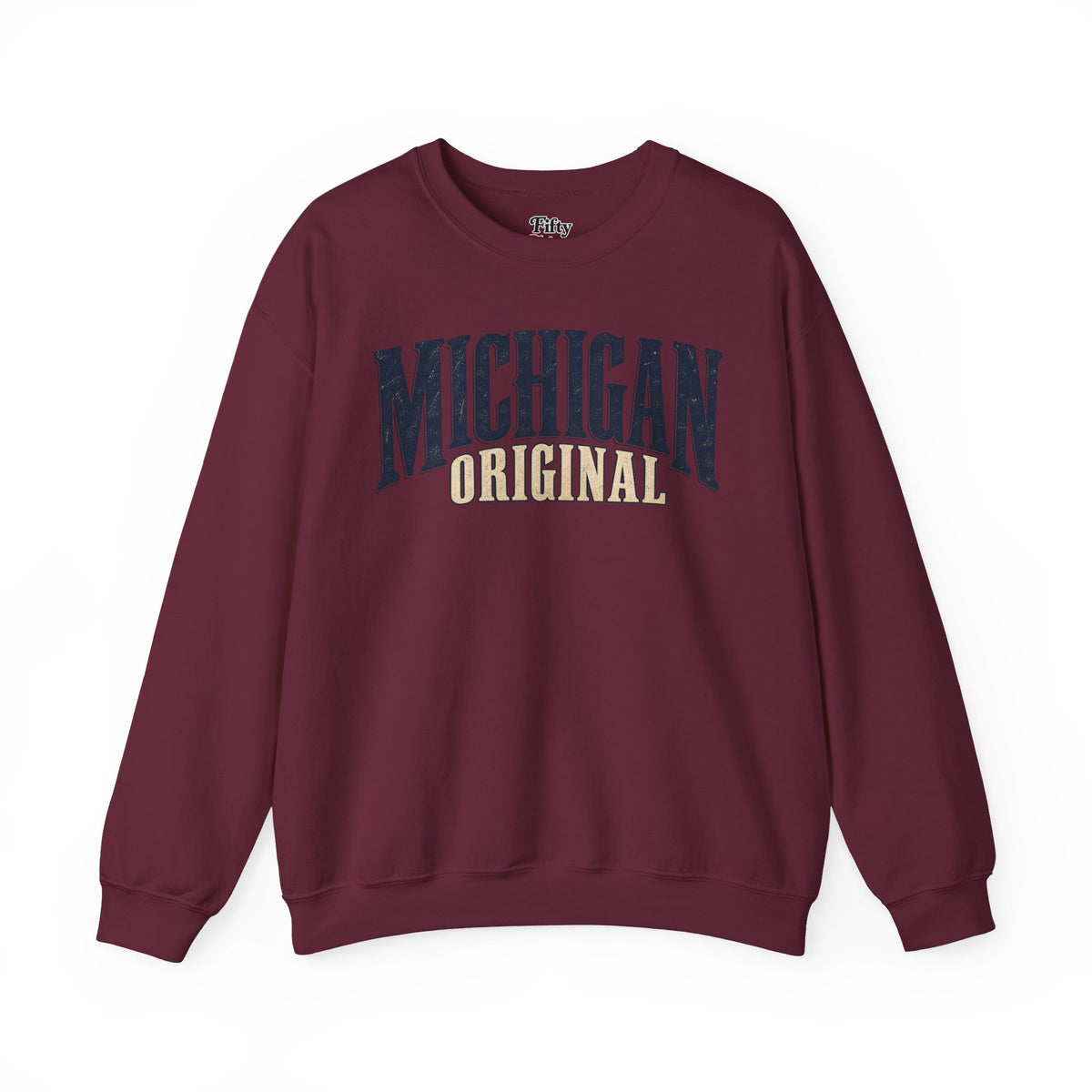 Michigan Original Unisex Crewneck Sweatshirt State Name Graphic