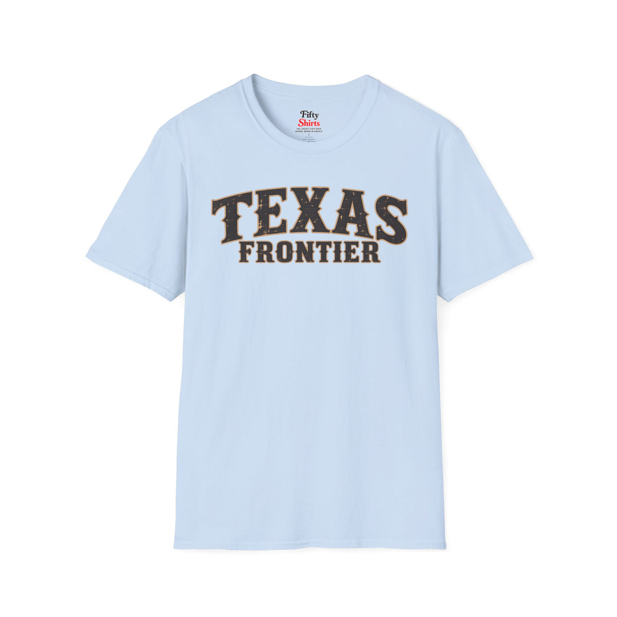 Texas Frontier Unisex Softstyle T Shirt State Name Graphic Tee