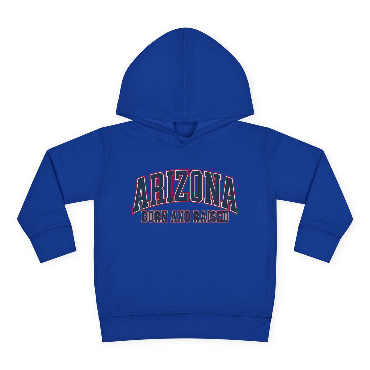 Arizona Born and Raised Classic Collegiate Unisex Toddler Pullover Fleece Hoodie