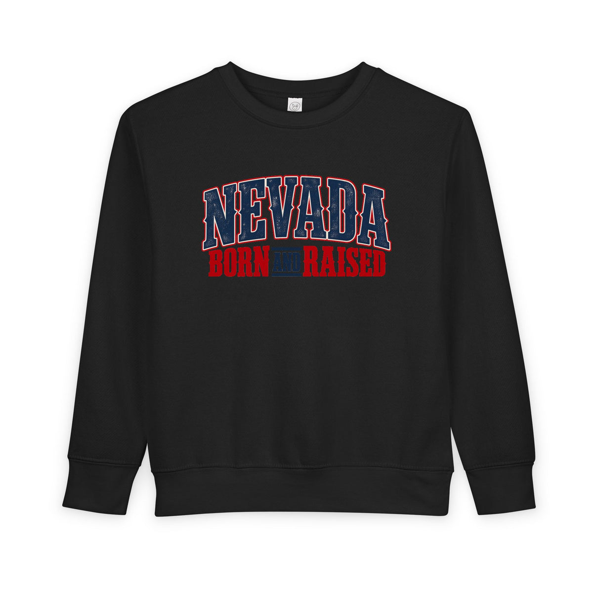Nevada Born and Raised Premium Western Heritage Unisex Toddler Sweatshirt