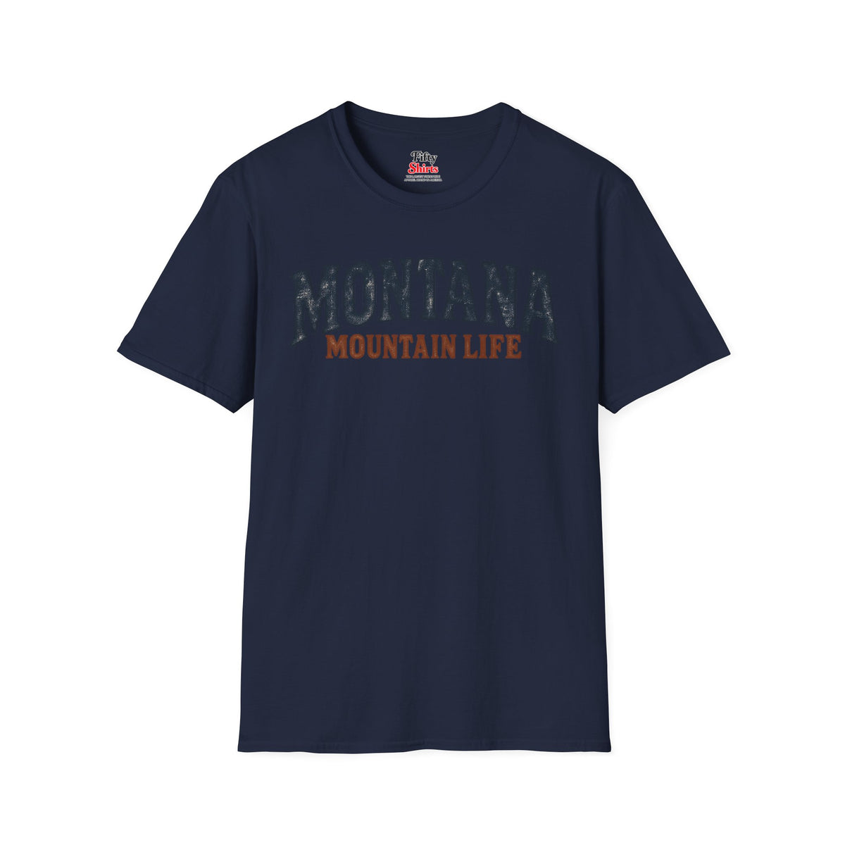 Montana Mountain Life Unisex Softstyle T Shirt State Name Graphic Tee