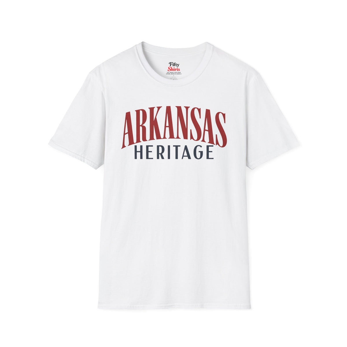 Arkansas Heritage Unisex Softstyle T Shirt State Name Graphic Tee