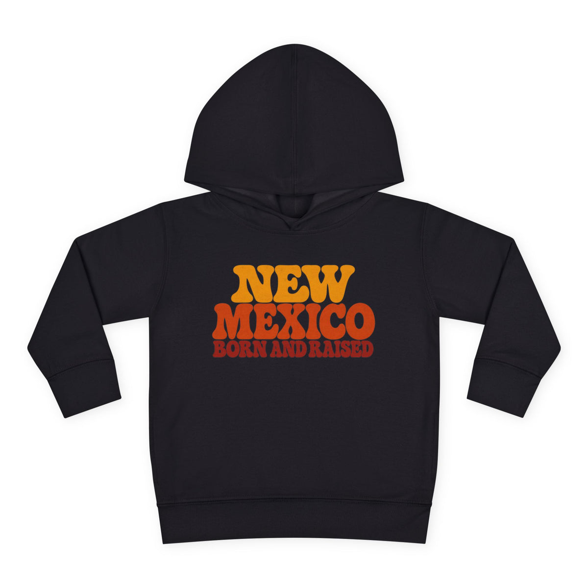 New Mexico Born and Raised 1970s Retro Unisex Toddler Pullover Fleece Hoodie