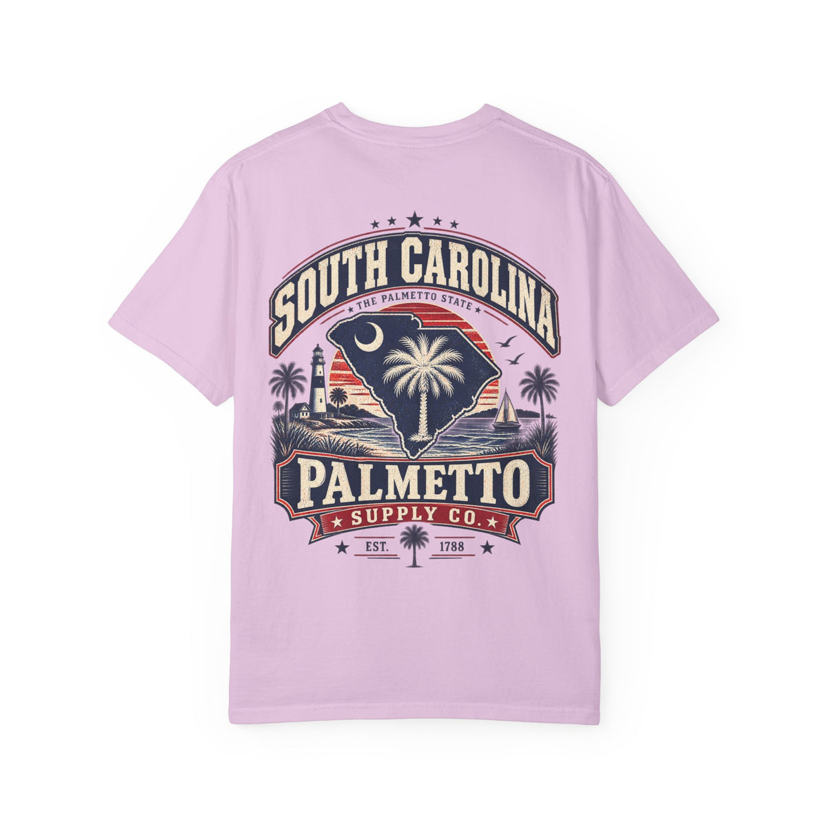 South Carolina Palmetto Supply Co Unisex Comfort Color 1717 Streetwear Graphic Tee