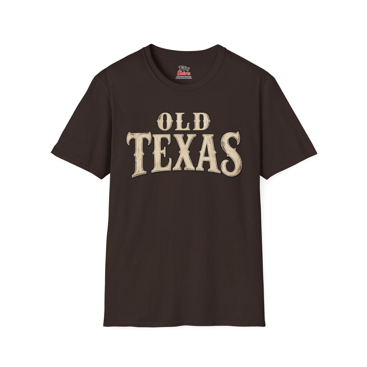Old Texas Unisex Softstyle T Shirt State Name Graphic Tee