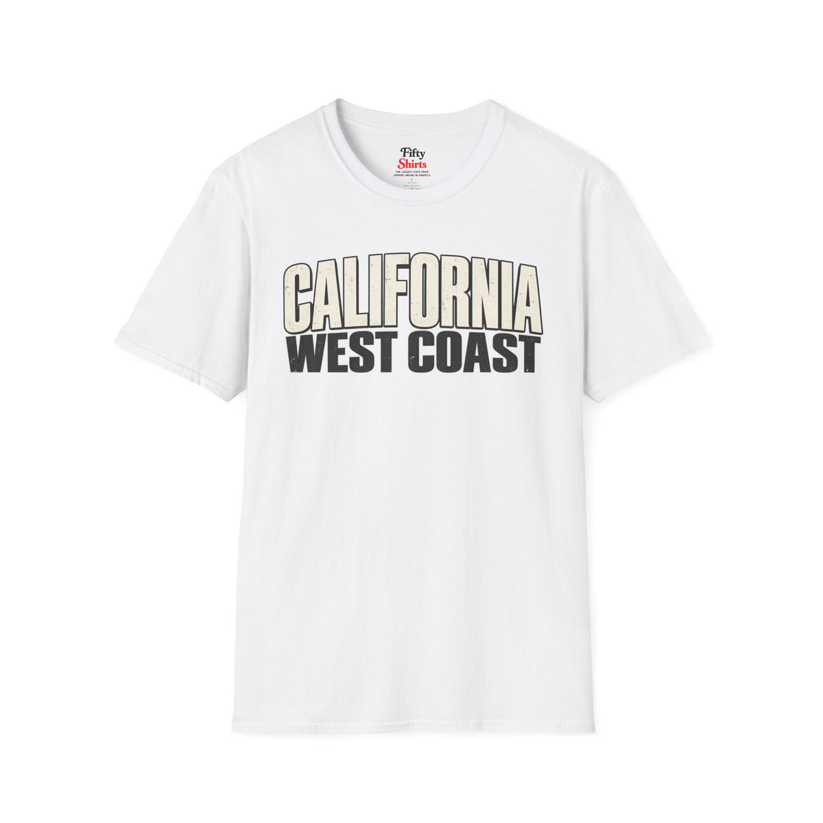 California West Coast Unisex Softstyle T Shirt State Name Graphic Tee