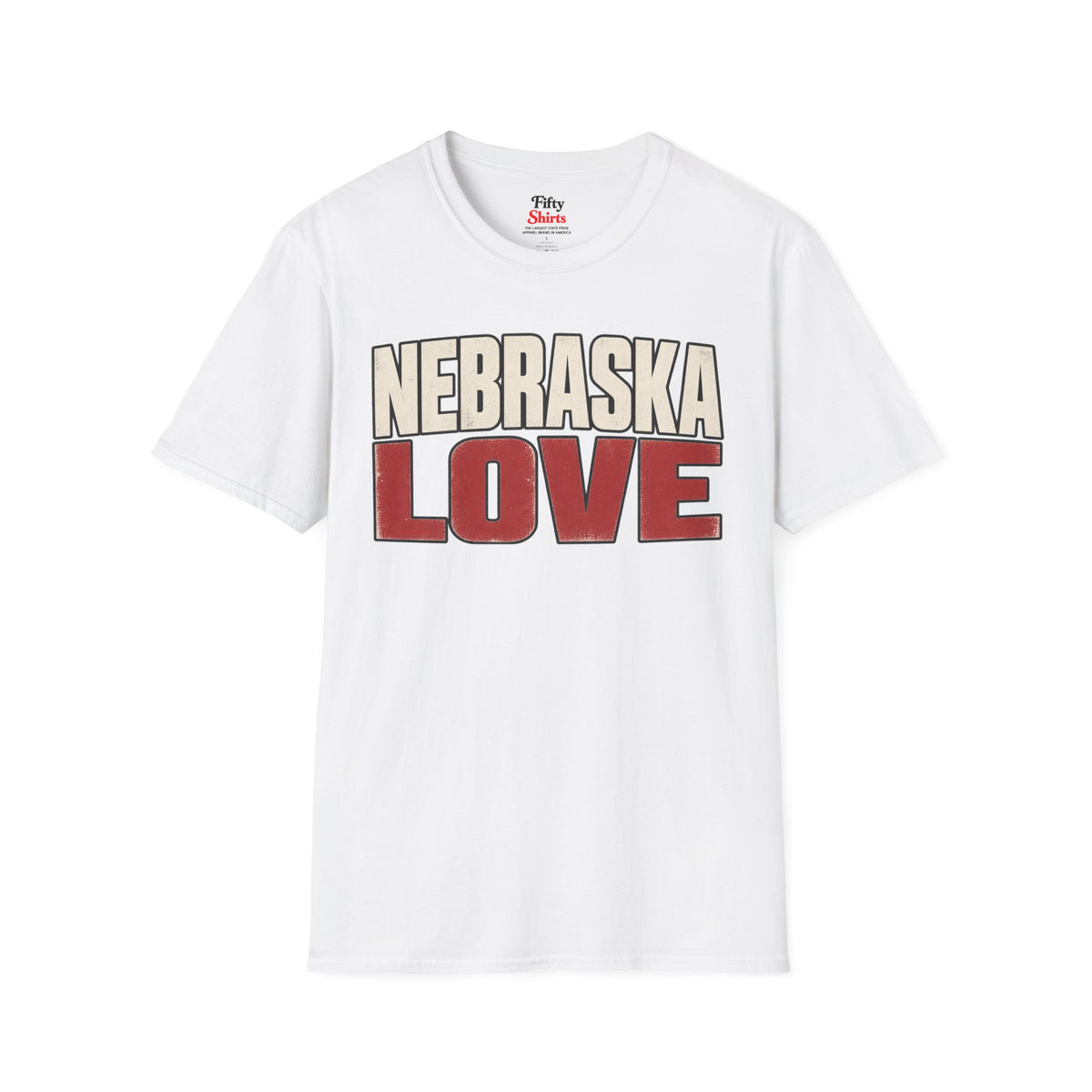 Nebraska Love Unisex Softstyle T Shirt State Name Graphic Tee