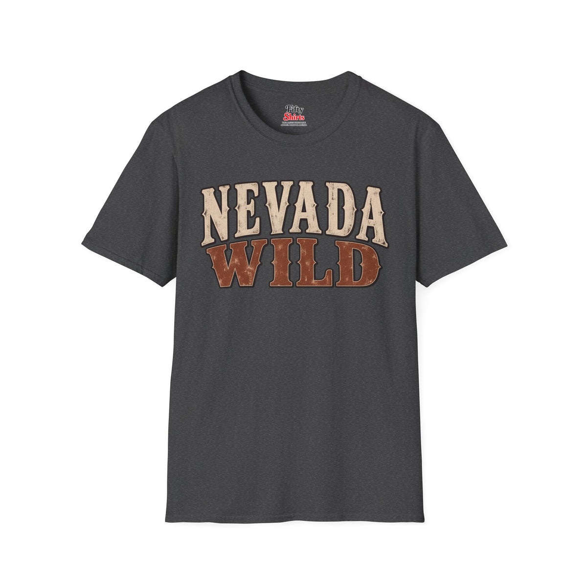 Nevada Wild Unisex Softstyle T Shirt State Name Graphic Tee