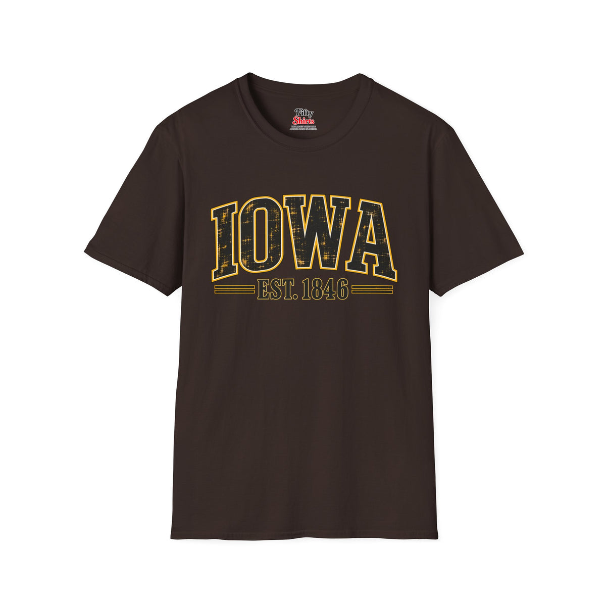 Iowa Est 1846 Unisex Softstyle T Shirt State Name Graphic Tee