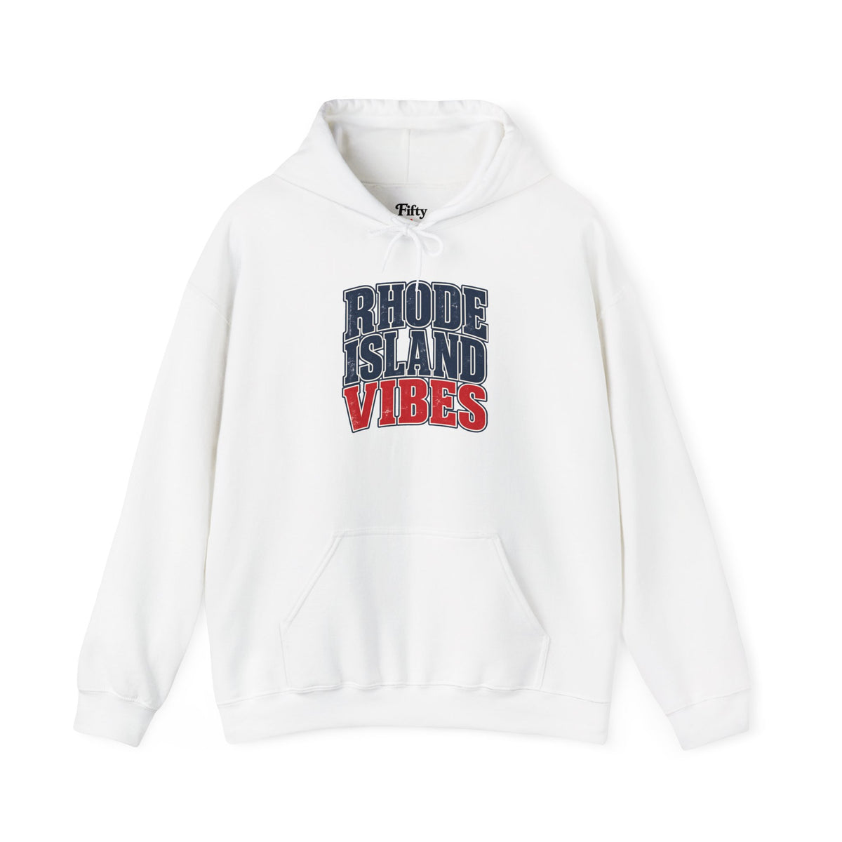 Rhode Island Vibes Unisex Hoodie State Name Graphic
