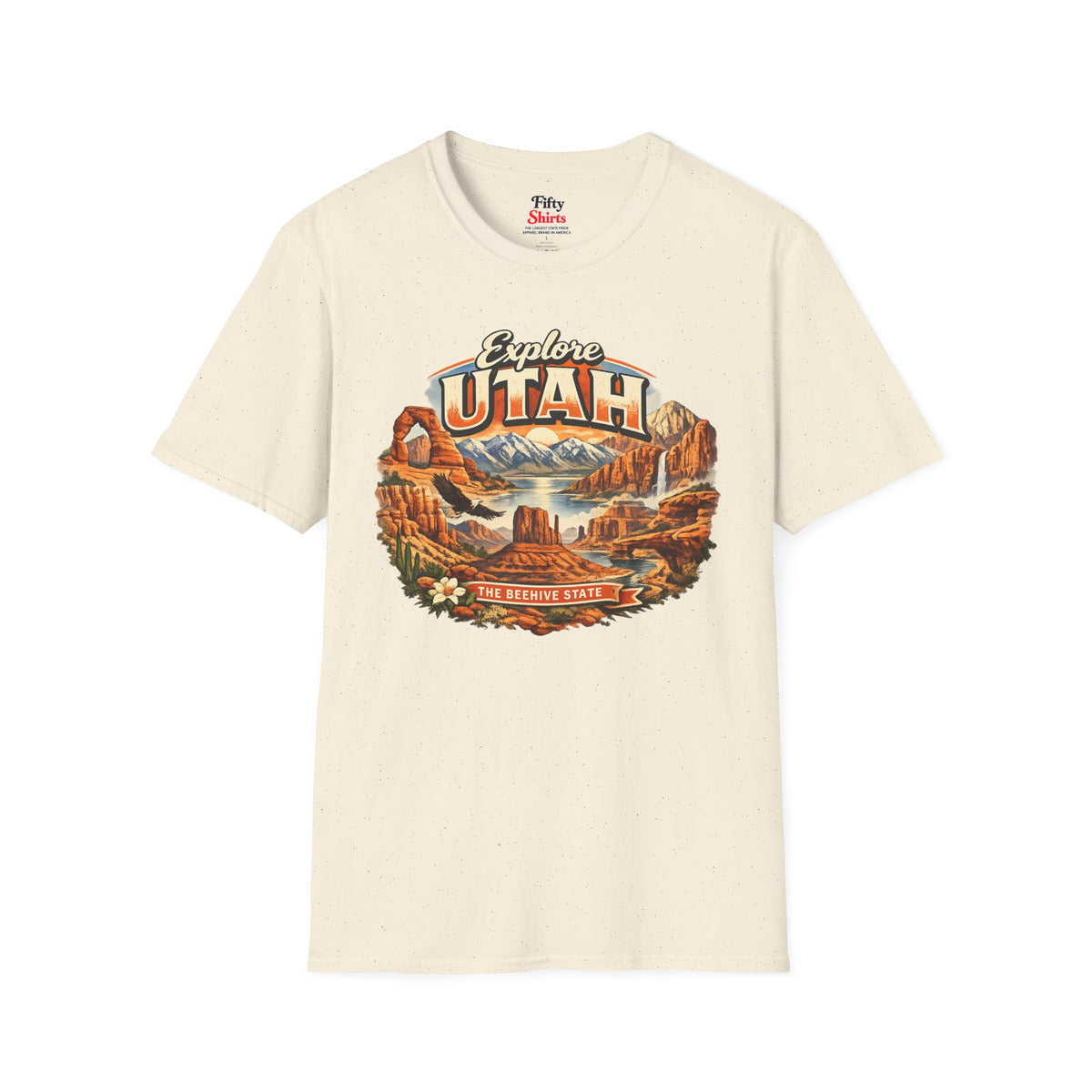 Explore Utah Unisex Softstyle T Shirt State Pride Graphic Tee Collections FS03