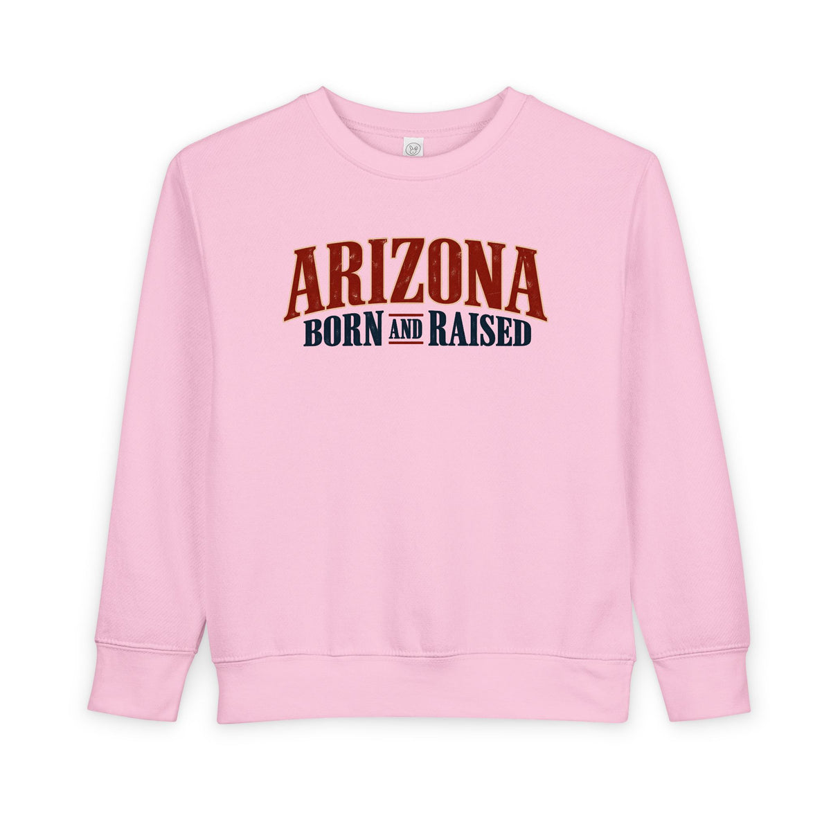 Arizona Born and Raised Premium Desert Heritage Unisex Toddler Sweatshirt