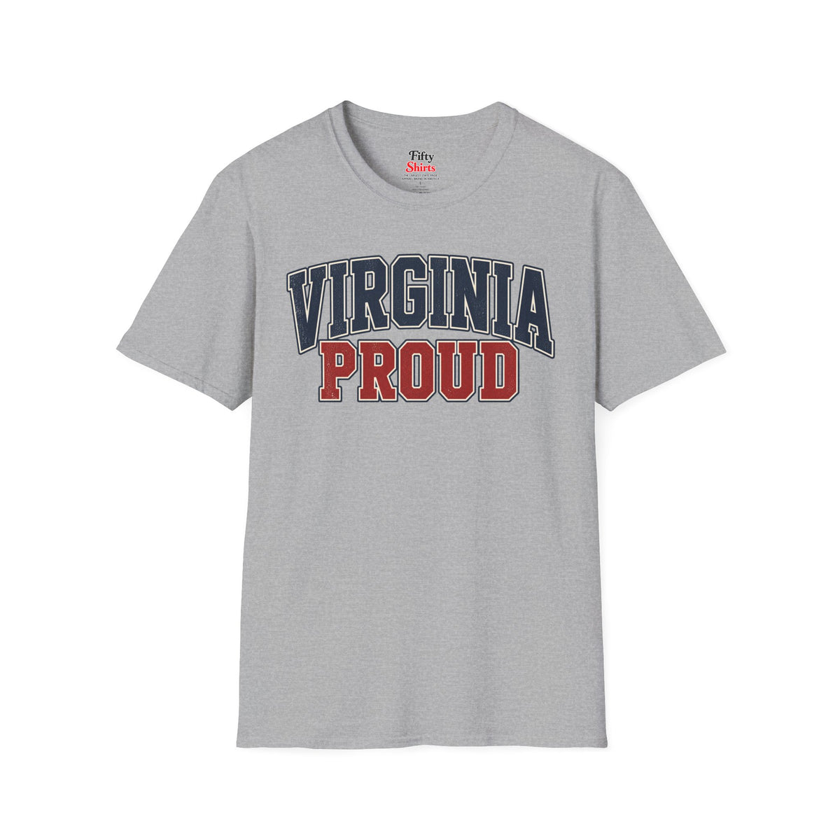 Virginia Proud Unisex Softstyle T Shirt State Name Graphic Tee