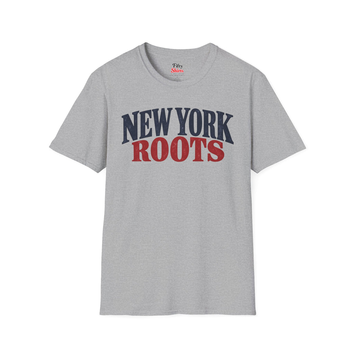 New York Roots Unisex Softstyle T Shirt State Name Graphic Tee