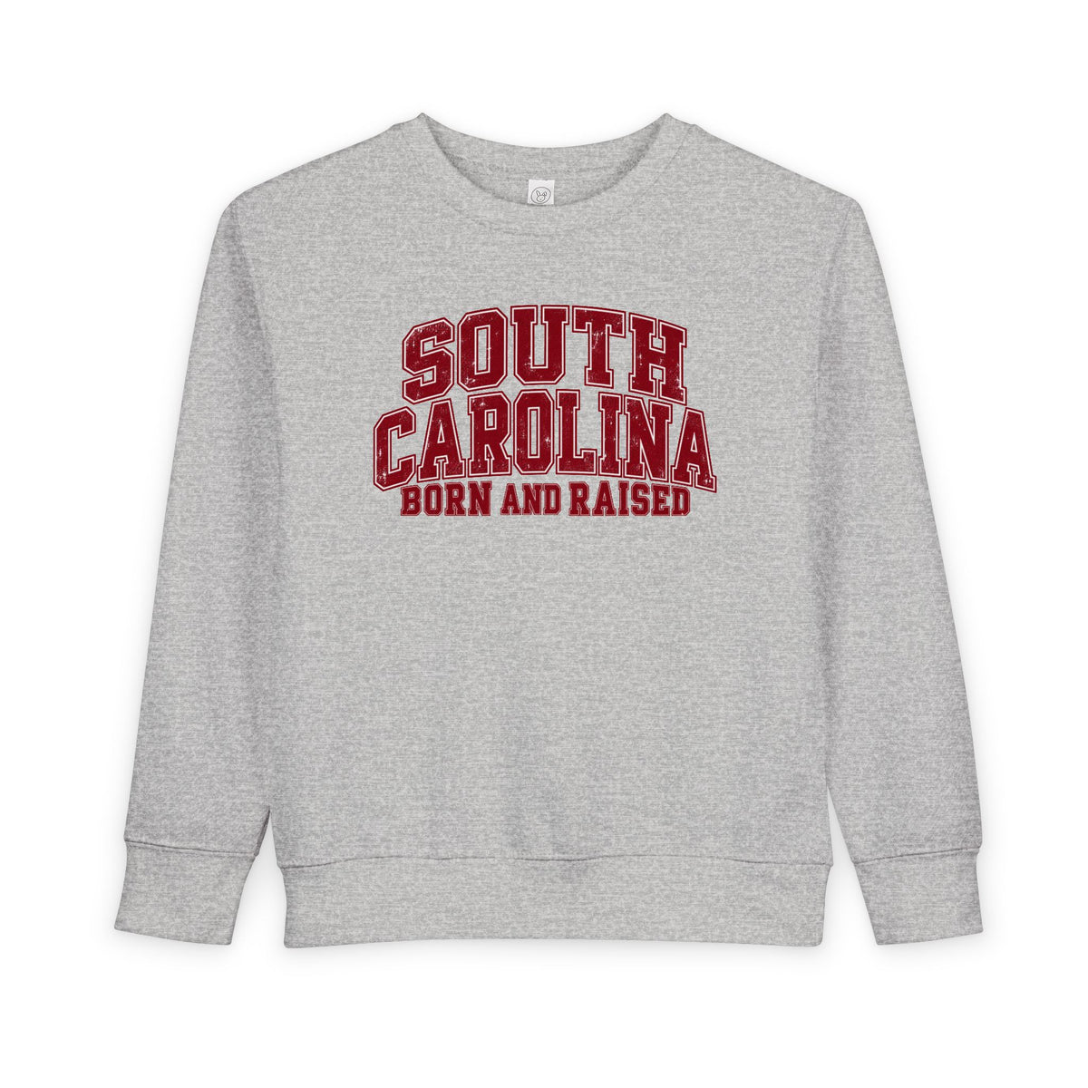 South Carolina Born and Raised Vintage Collegiate Unisex Toddler Sweatshirt