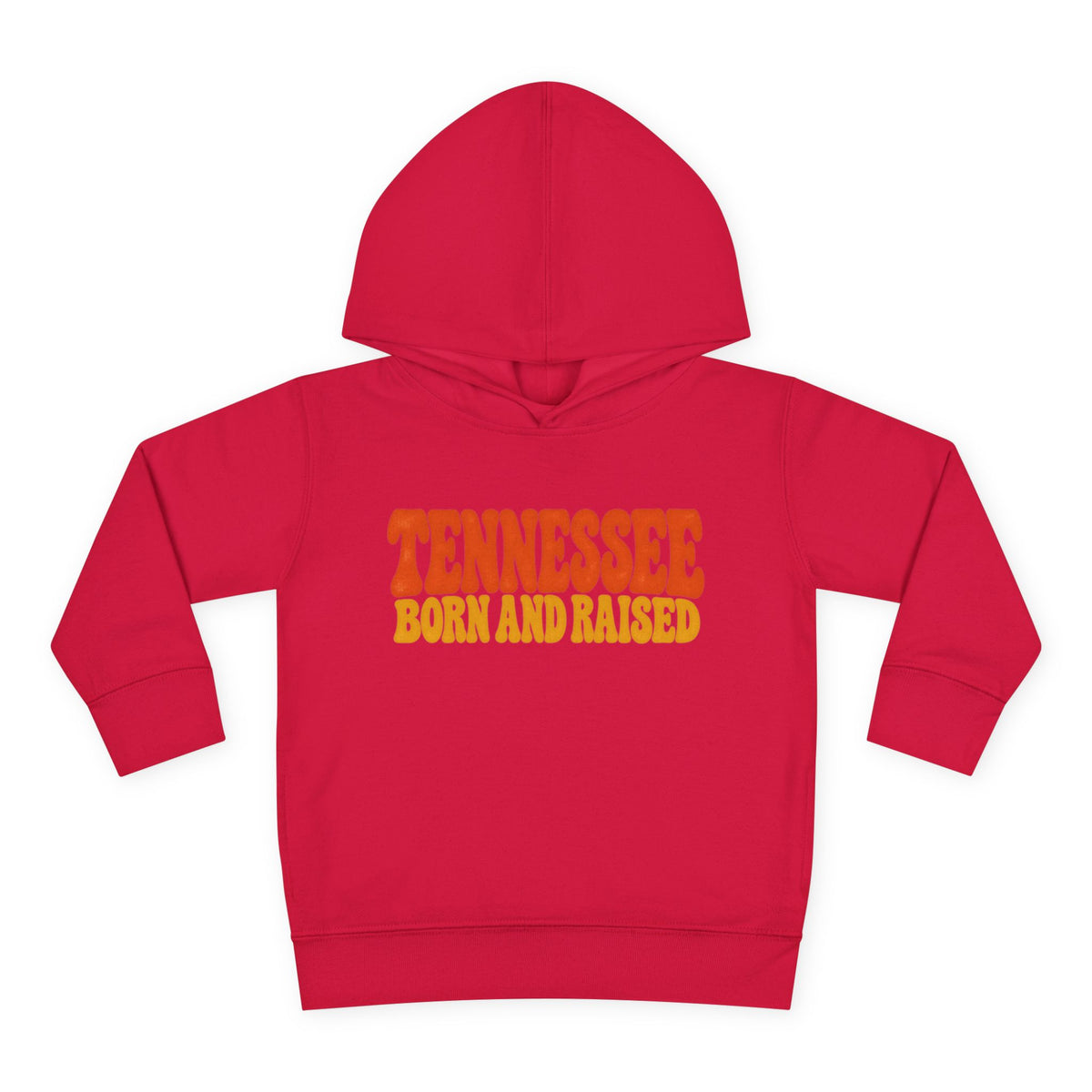 Tennessee Born and Raised Retro 1970s Unisex Toddler Pullover Fleece Hoodie
