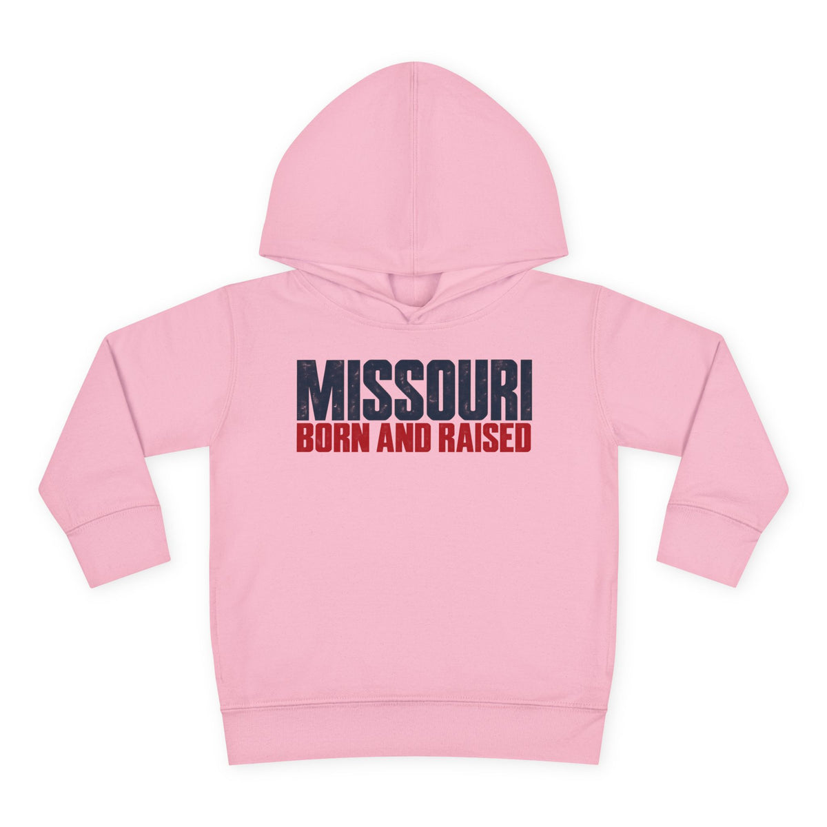 Missouri Born and Raised Modern Streetwear Unisex Toddler Pullover Fleece Hoodie
