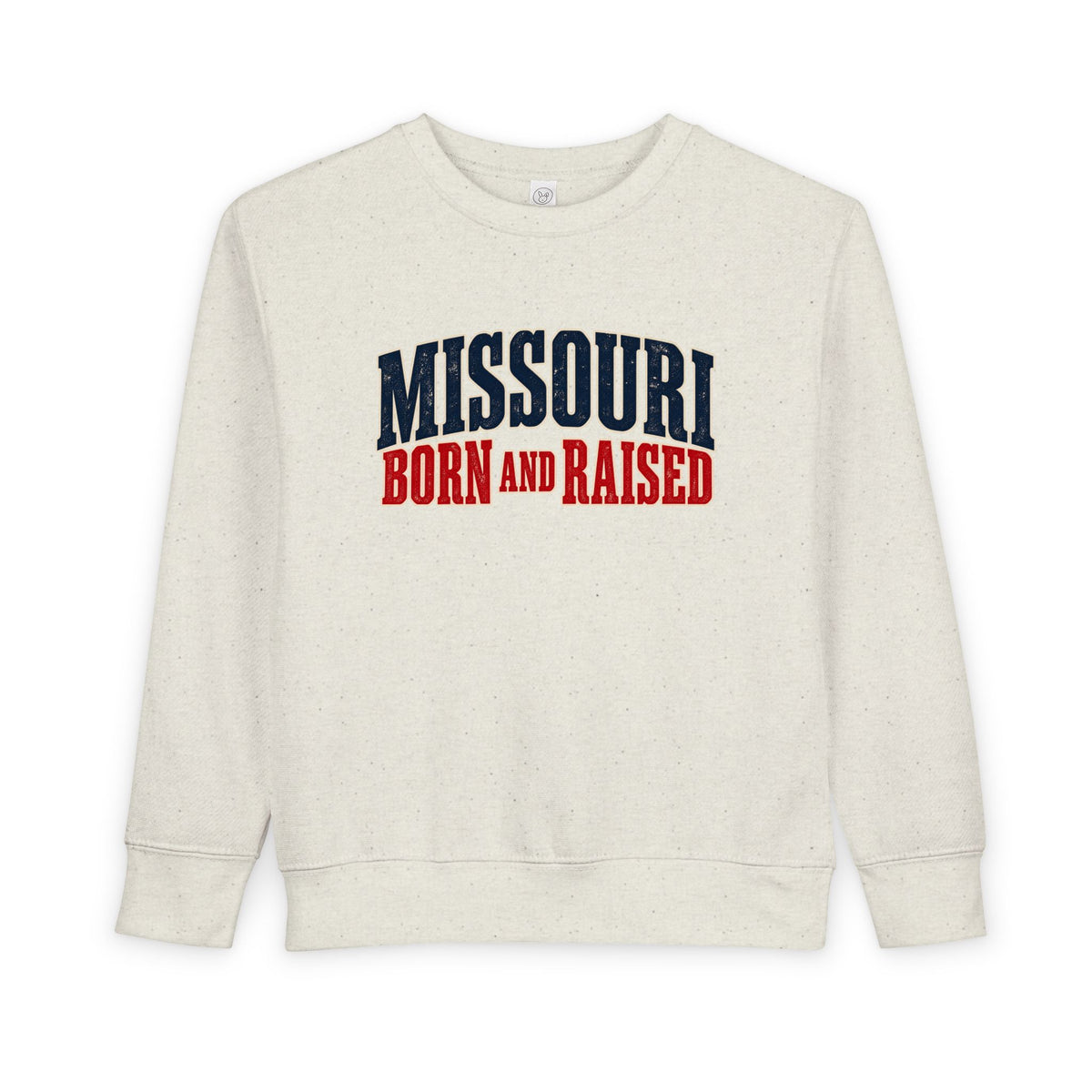 Missouri Born and Raised Midwest Heritage Unisex Toddler Sweatshirt Graphic
