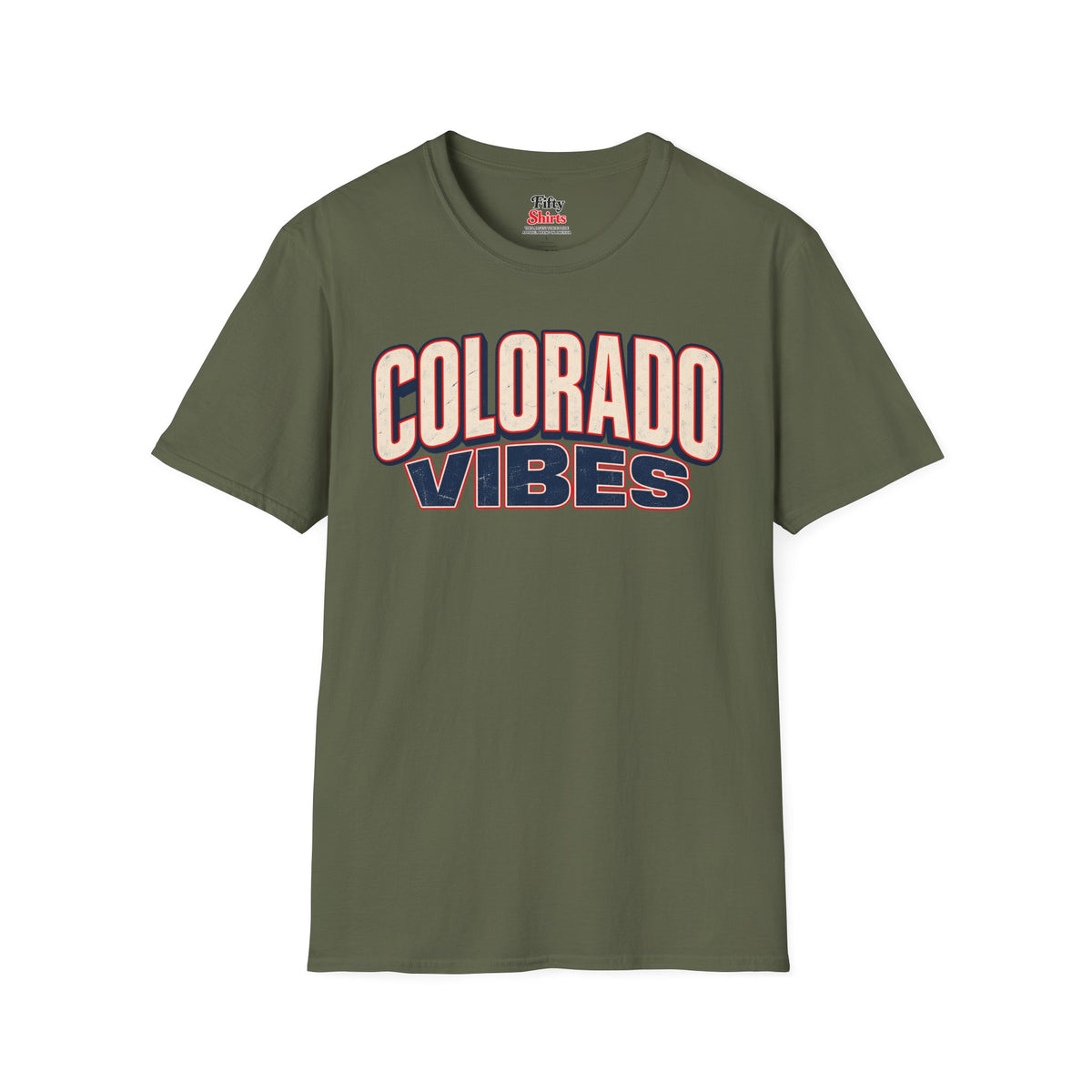 Colorado Vibes Unisex Softstyle T Shirt State Name Graphic Tee