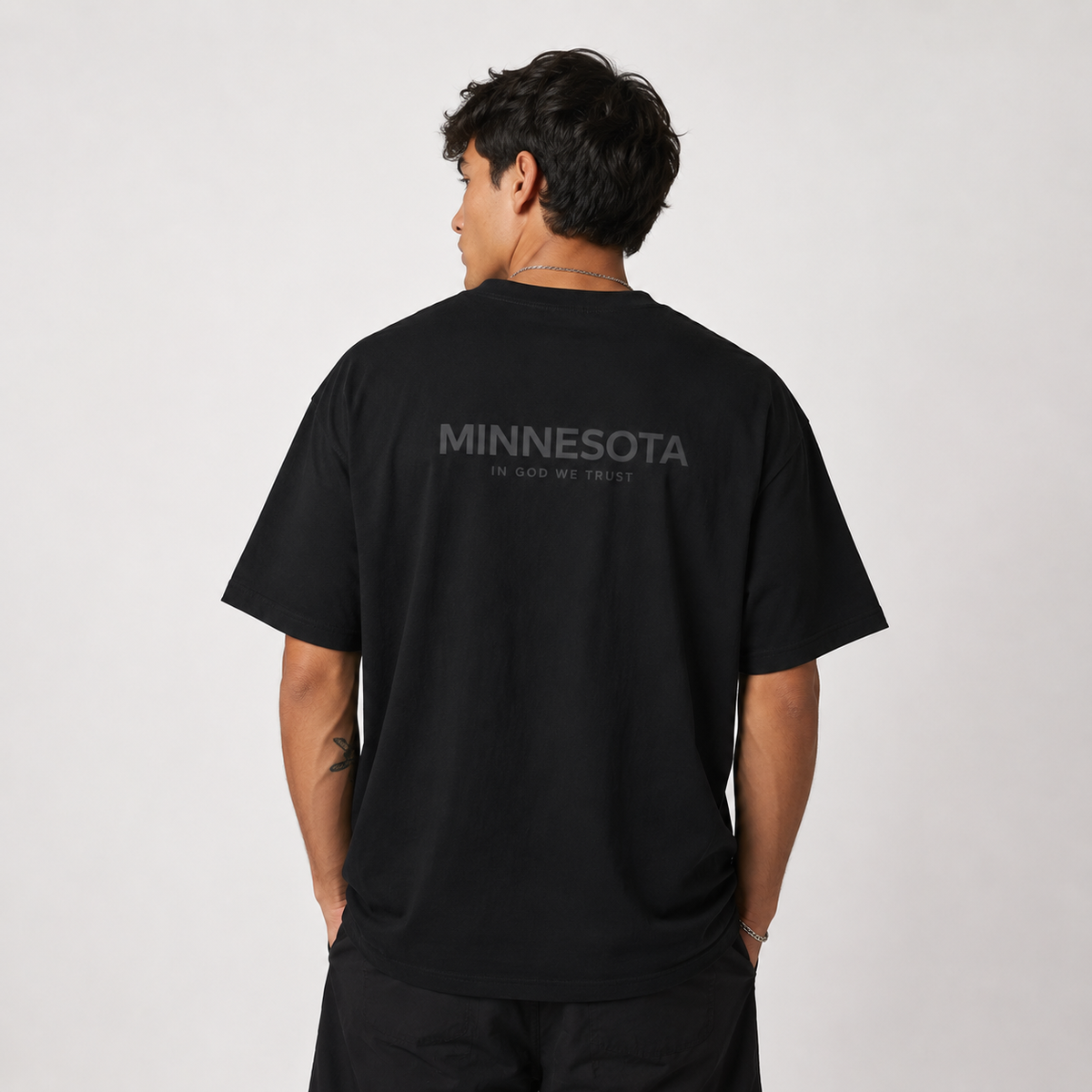 Minnesota All State In God We Trust Unisex Casual Oversized Boxy Tee