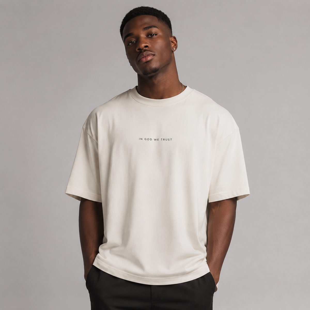 New Jersey All State In God We Trust Unisex Casual Oversized Boxy Tee